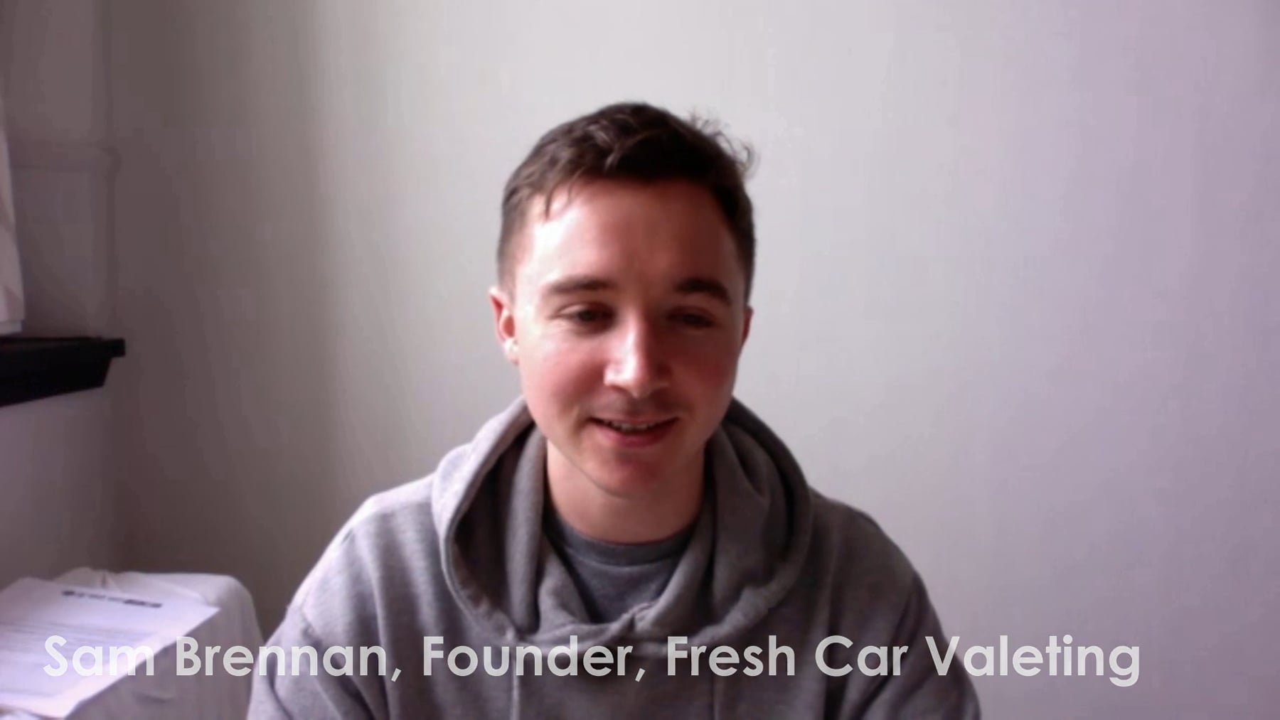 Video thumbnail of Sam Brennan, Fresh Car Valeting